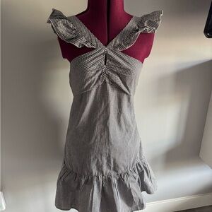 Romeo & Juliet Couture Black and White Checkered Dress 😁